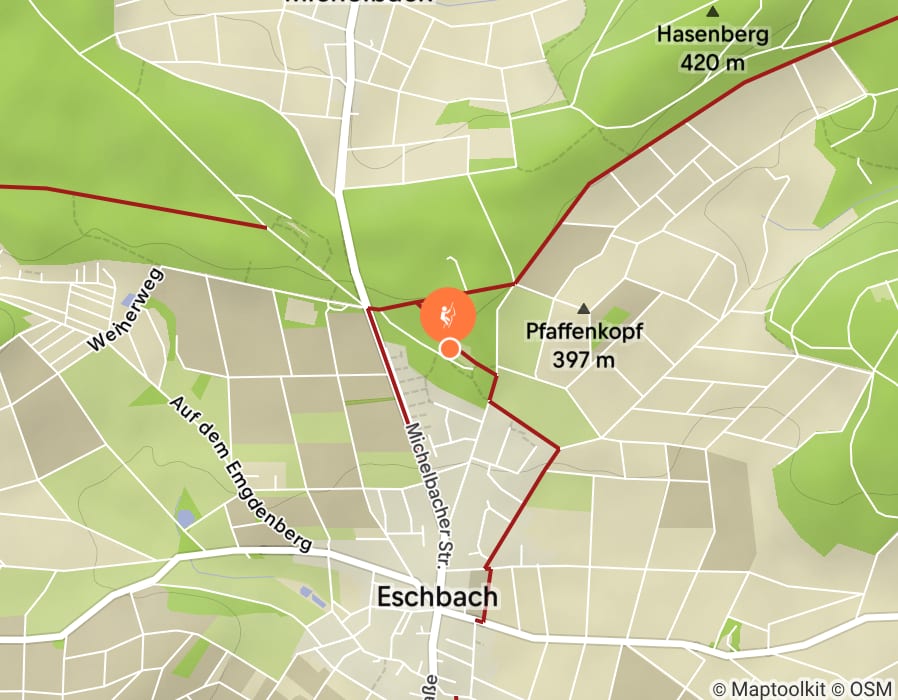 Karte der Tour