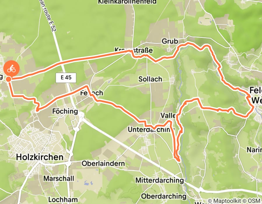 Karte der Tour