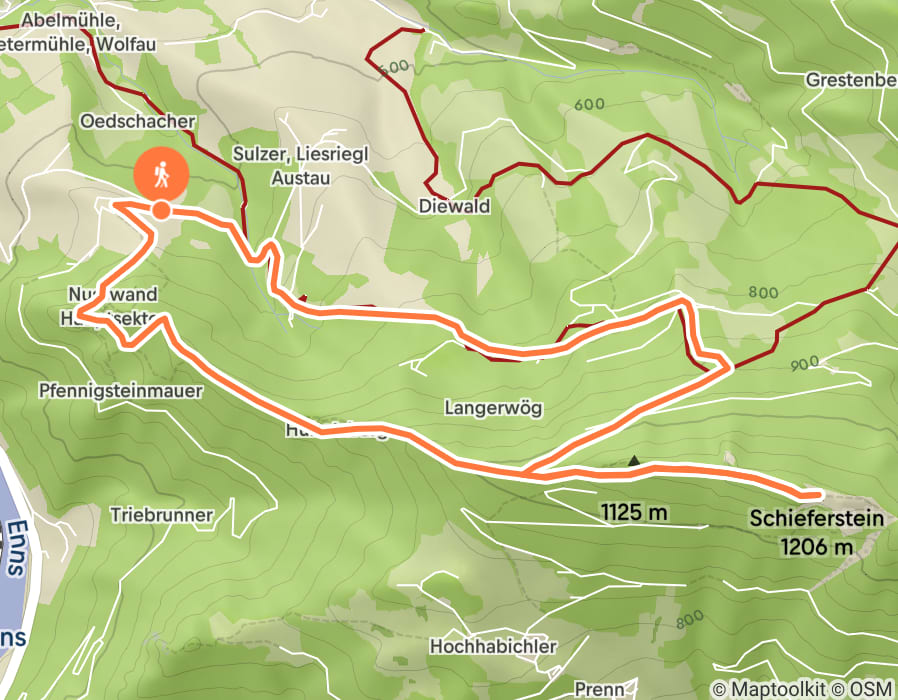 Karte der Tour