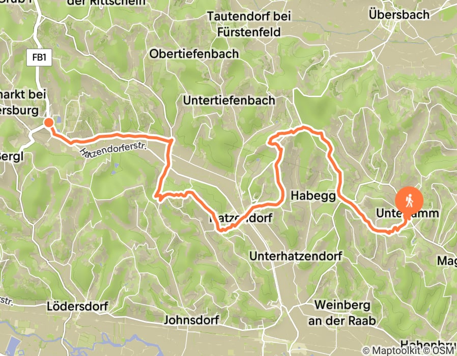 Karte der Tour