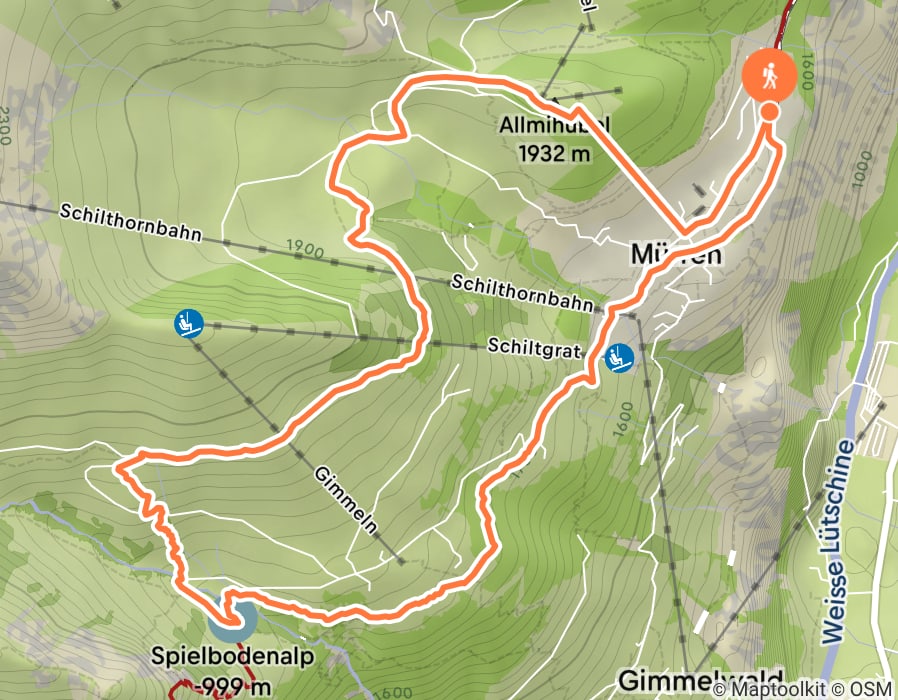 Karte der Tour