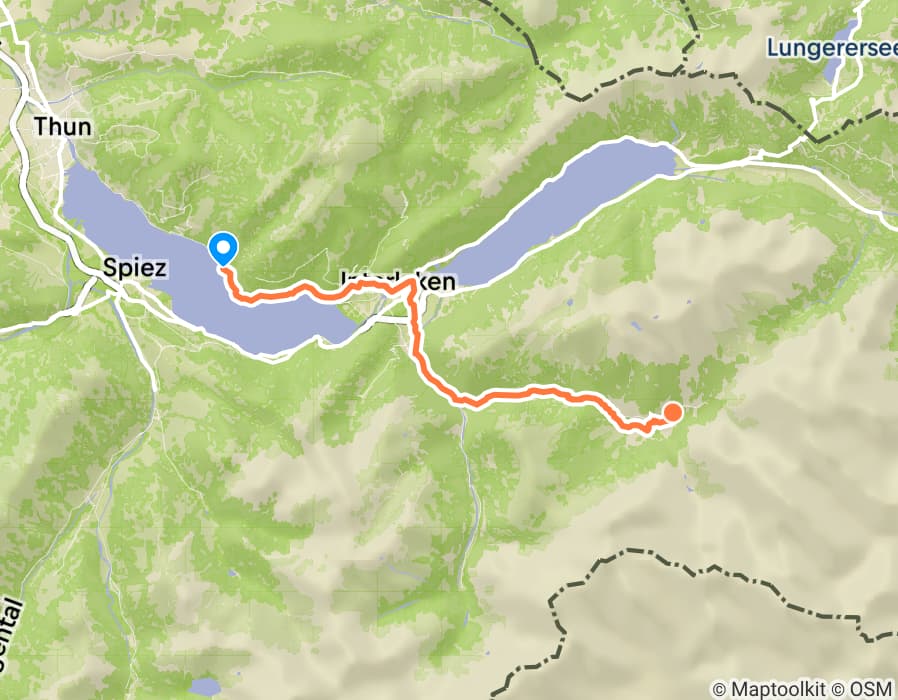 Karte der Tour