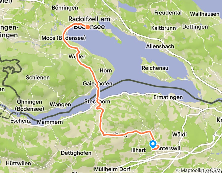 Karte der Tour