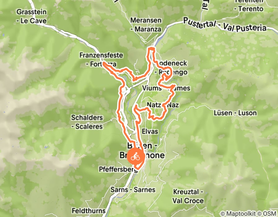 Karte der Tour