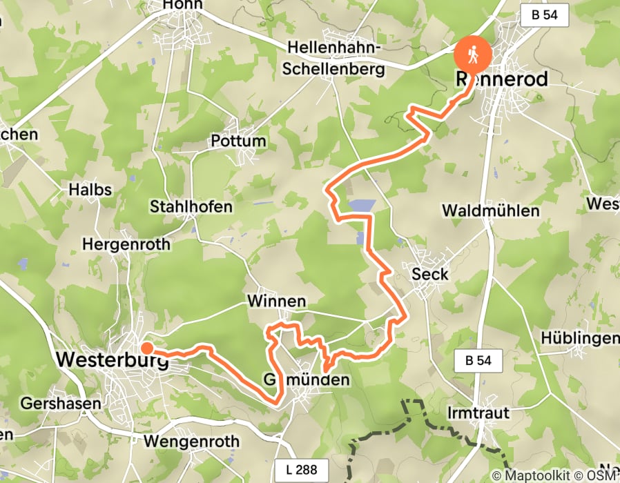 Karte der Tour