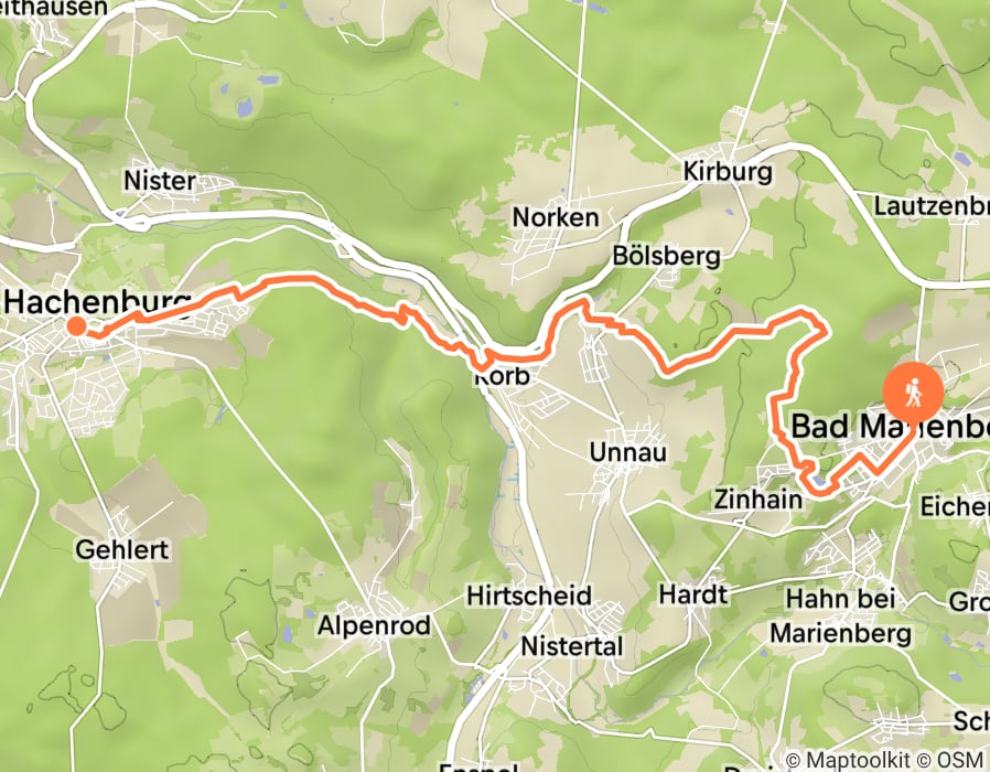 Karte der Tour