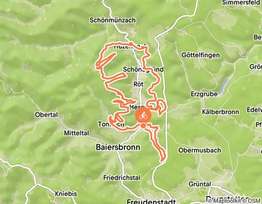 Karte der Tour