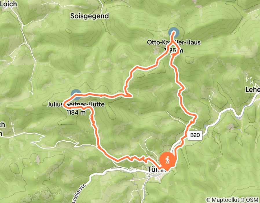 Karte der Tour