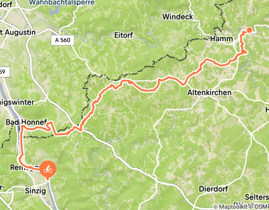 Karte der Tour