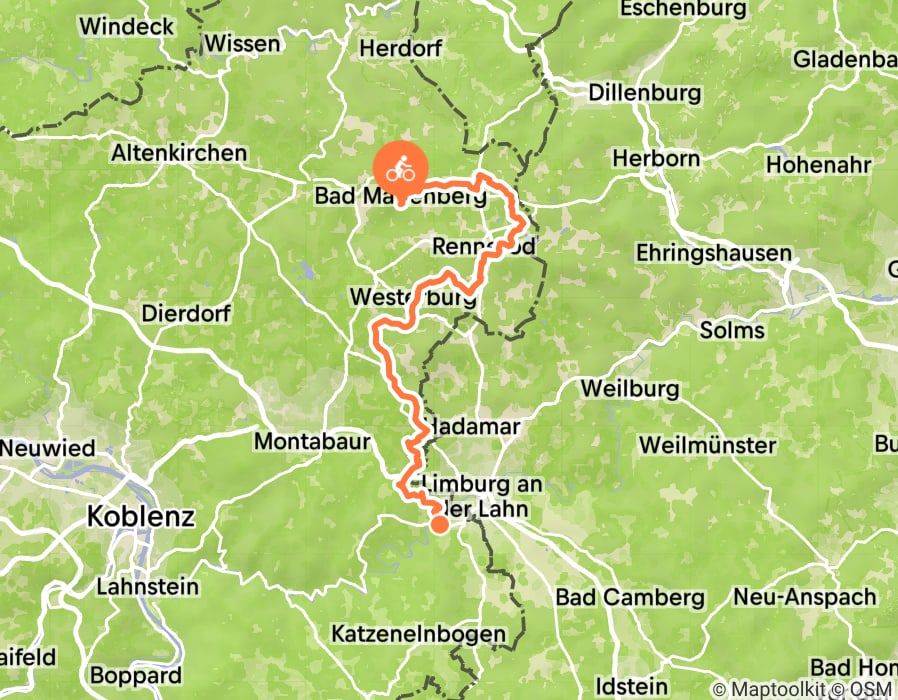 Karte der Tour