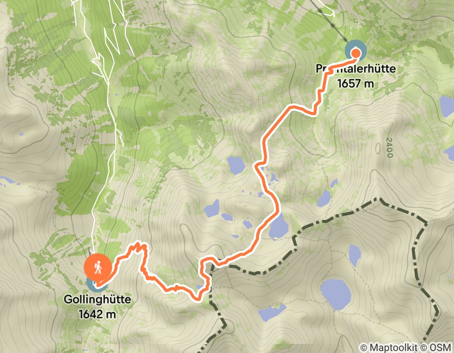 Karte der Tour
