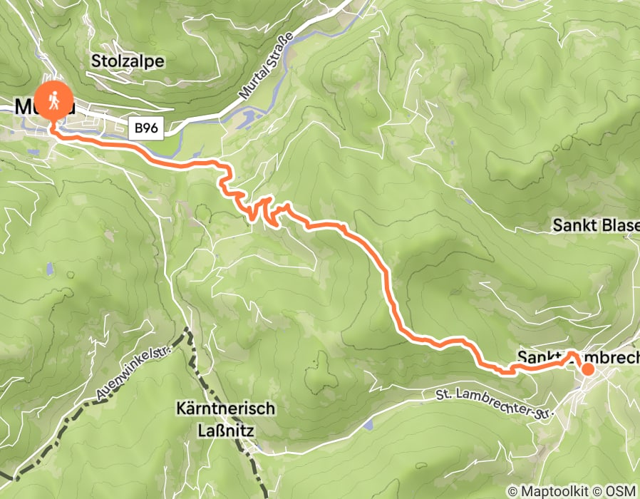 Karte der Tour