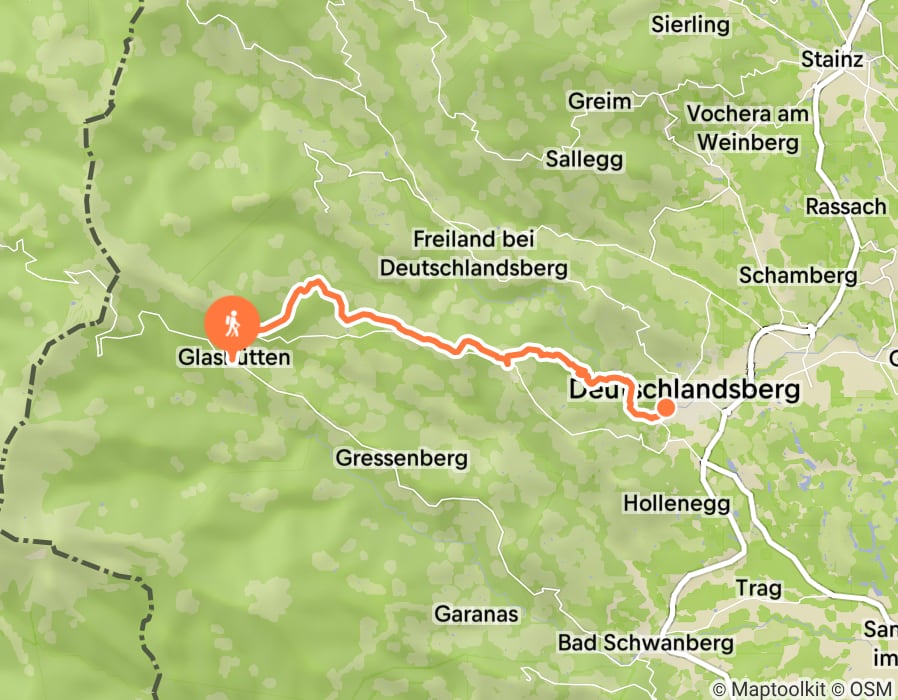 Karte der Tour