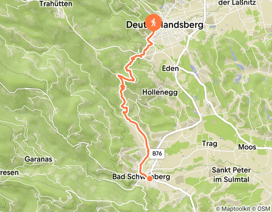 Karte der Tour