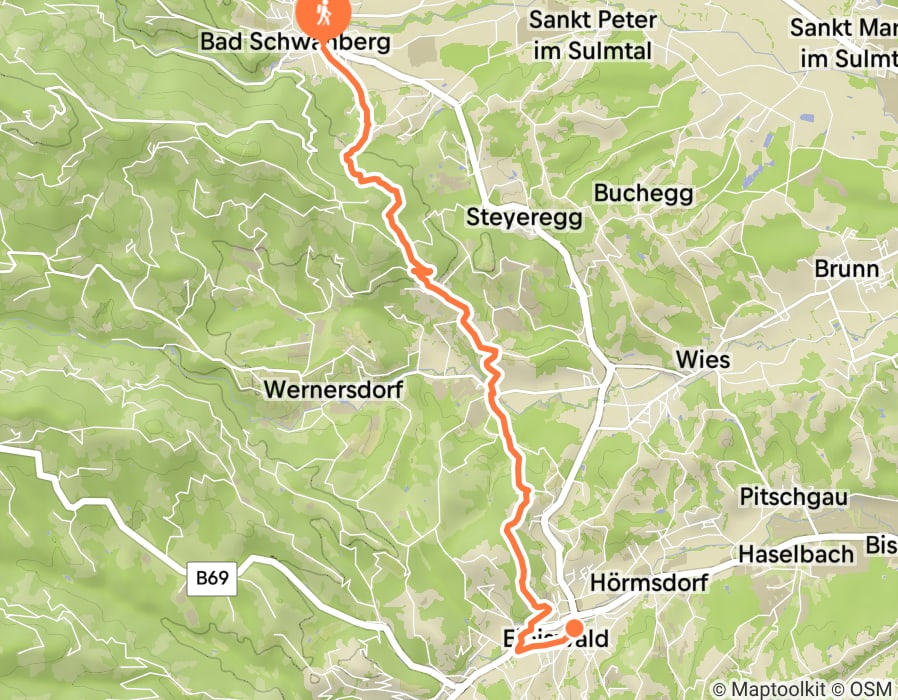 Karte der Tour