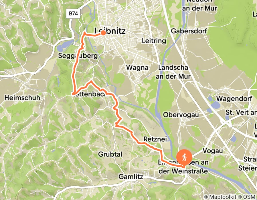 Karte der Tour