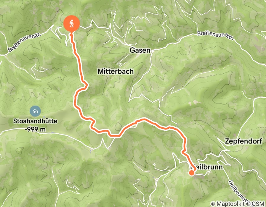Karte der Tour