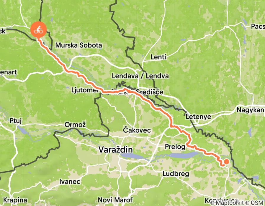Karte der Tour