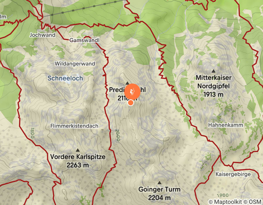 Karte der Tour