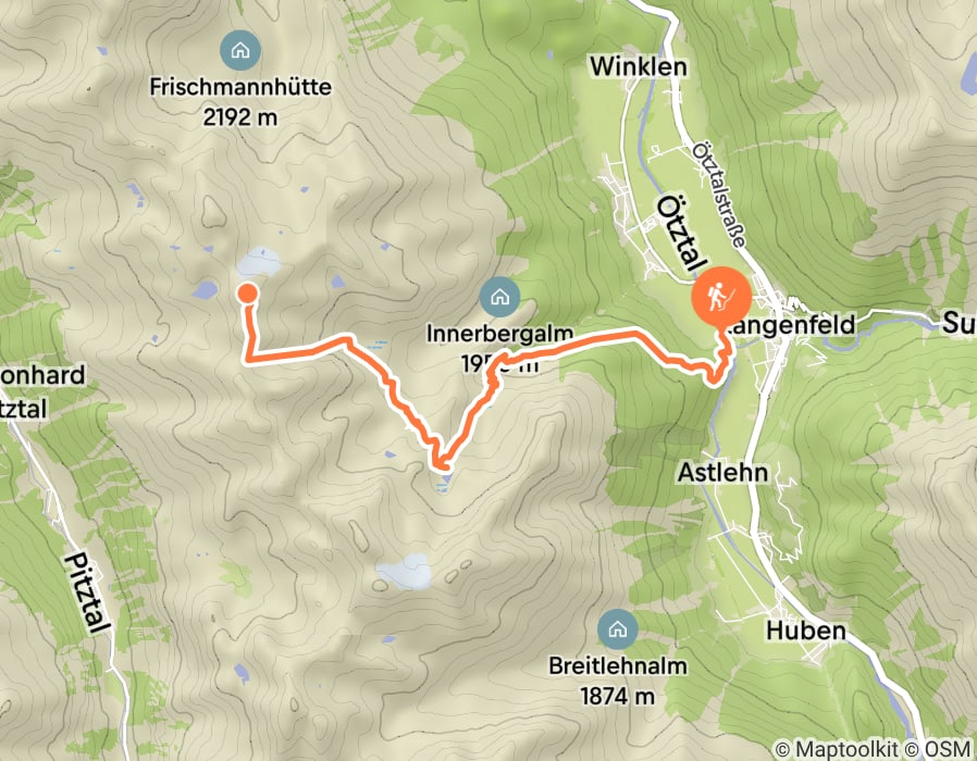 Karte der Tour