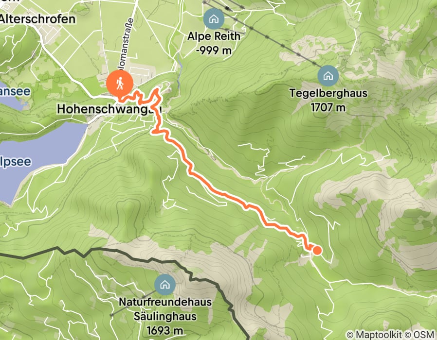 Karte der Tour
