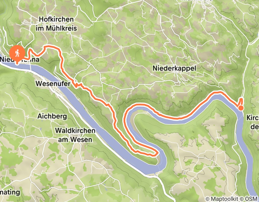 Karte der Tour