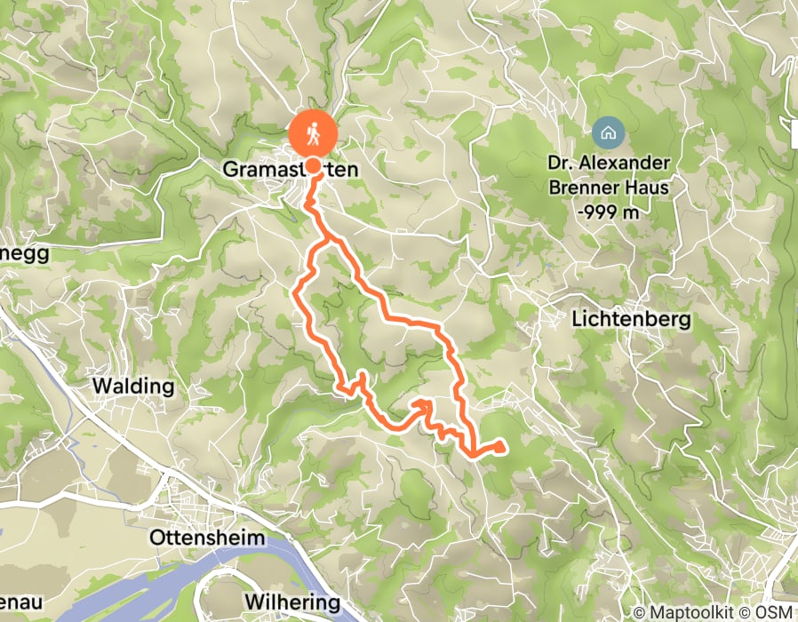 Karte der Tour