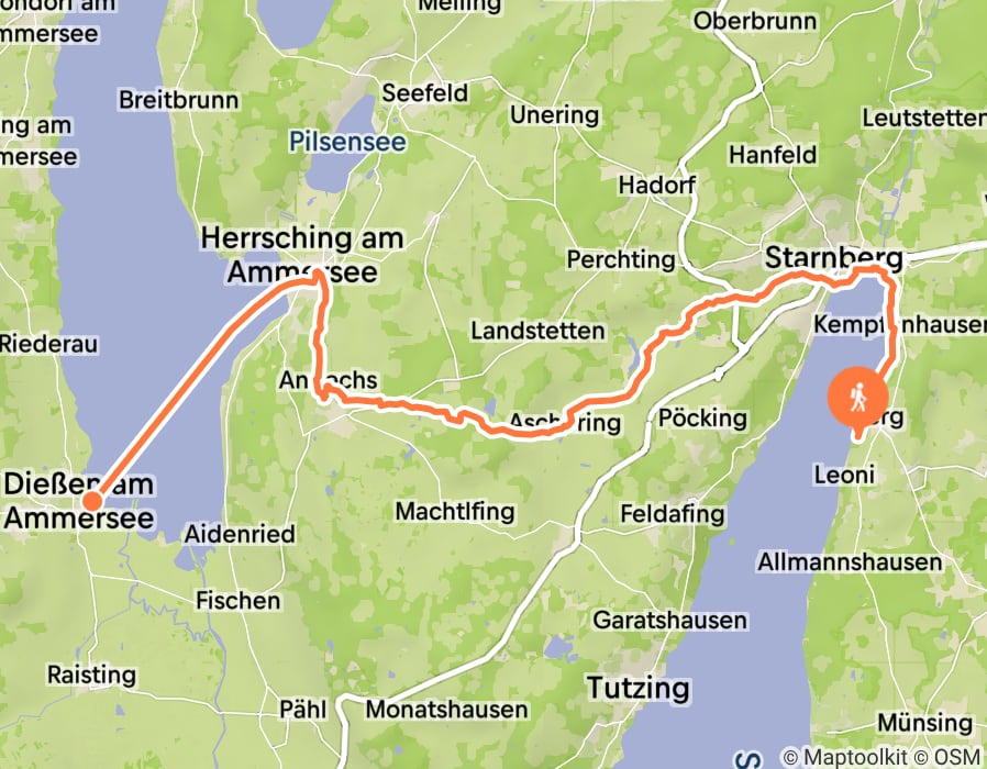 Karte der Tour
