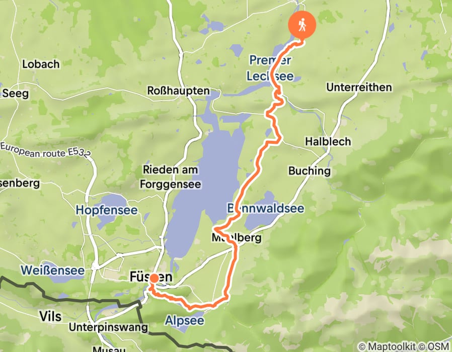 Karte der Tour