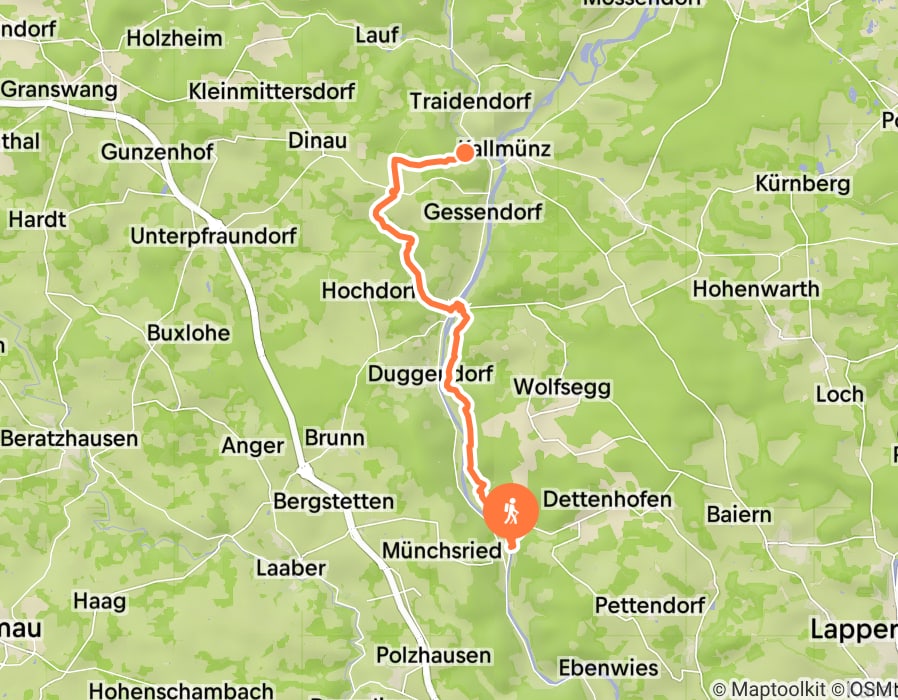 Karte der Tour