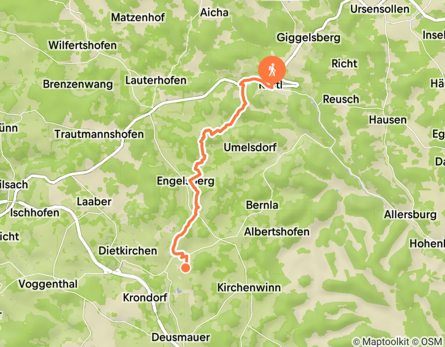 Karte der Tour