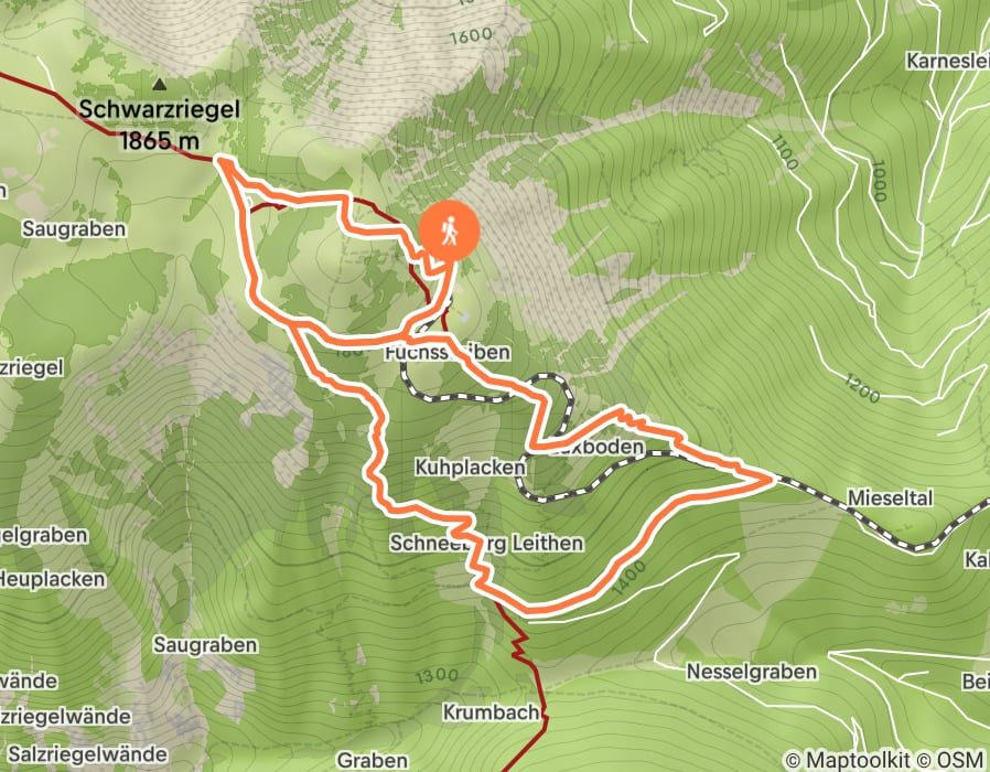 Karte der Tour