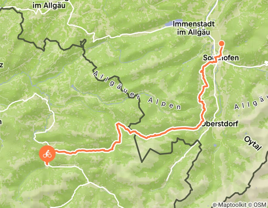Karte der Tour