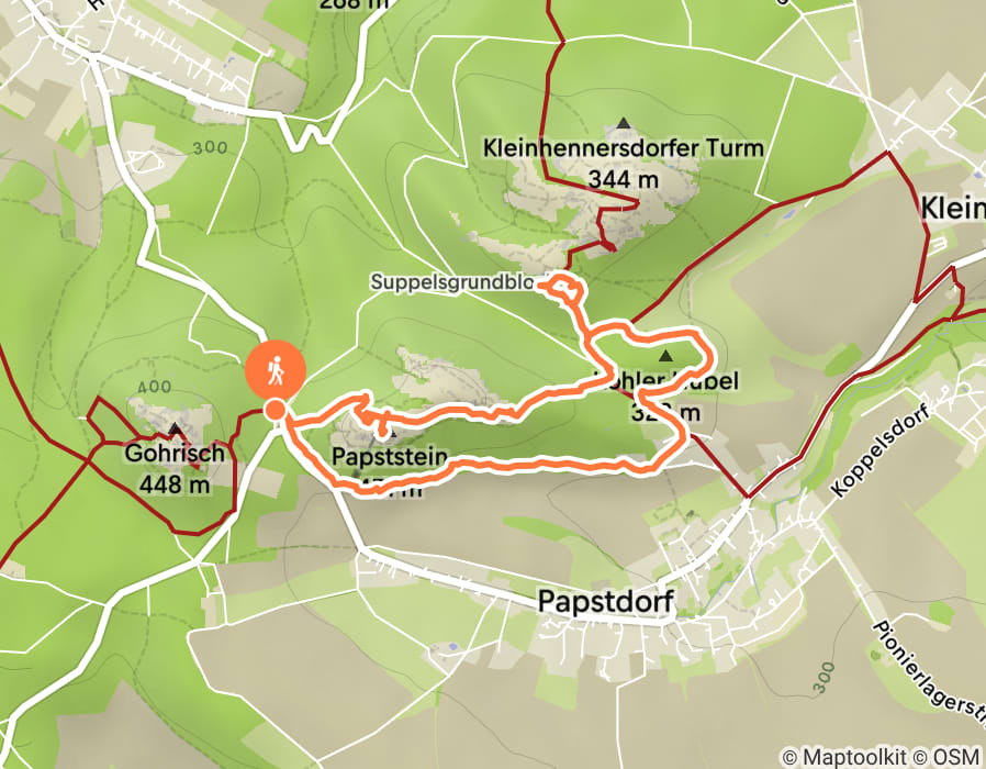 Karte der Tour