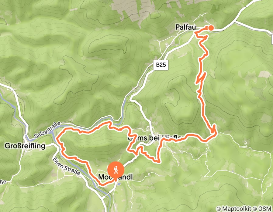 Karte der Tour