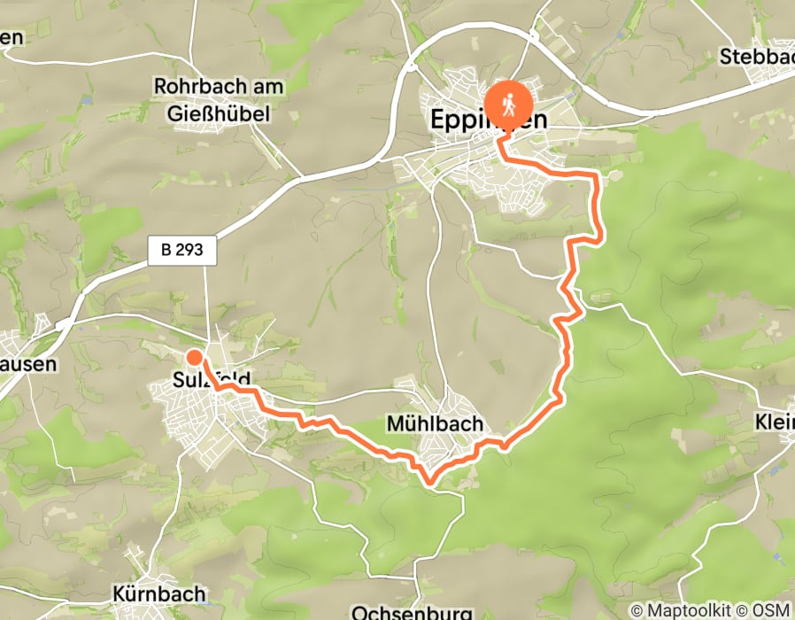 Karte der Tour