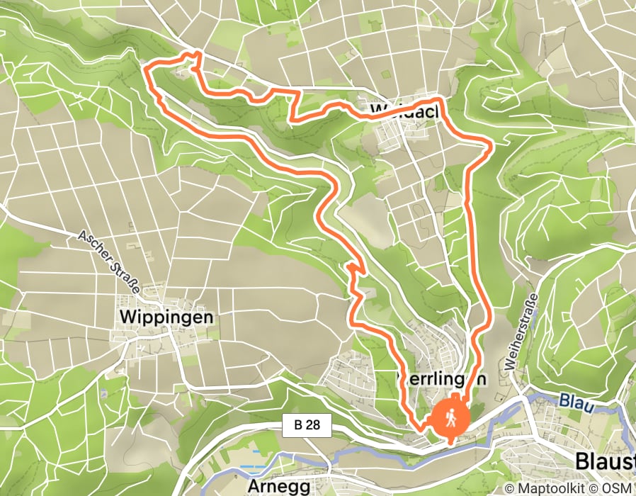 Karte der Tour