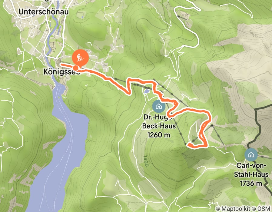 Karte der Tour