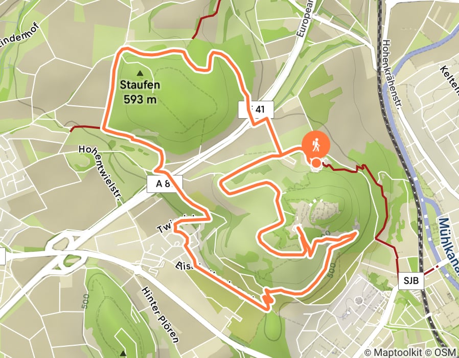 Karte der Tour