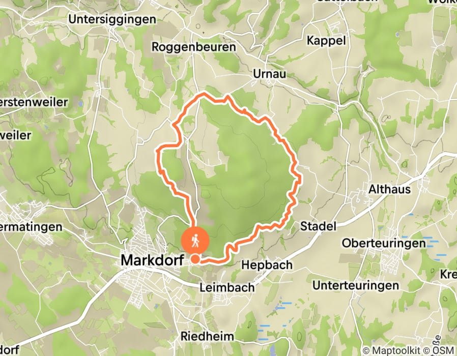 Karte der Tour
