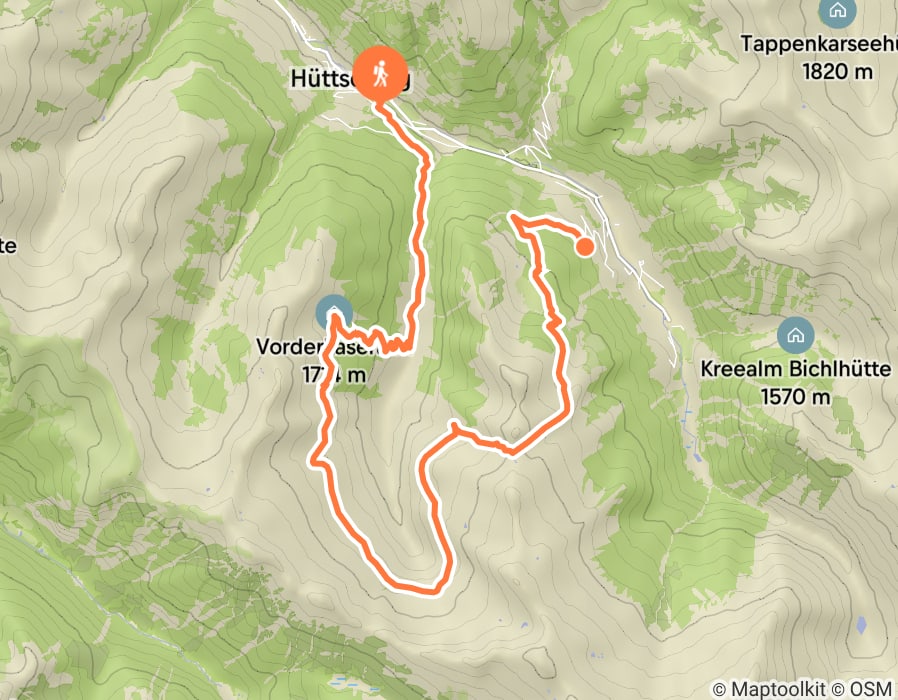 Karte der Tour