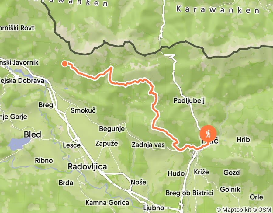 Karte der Tour