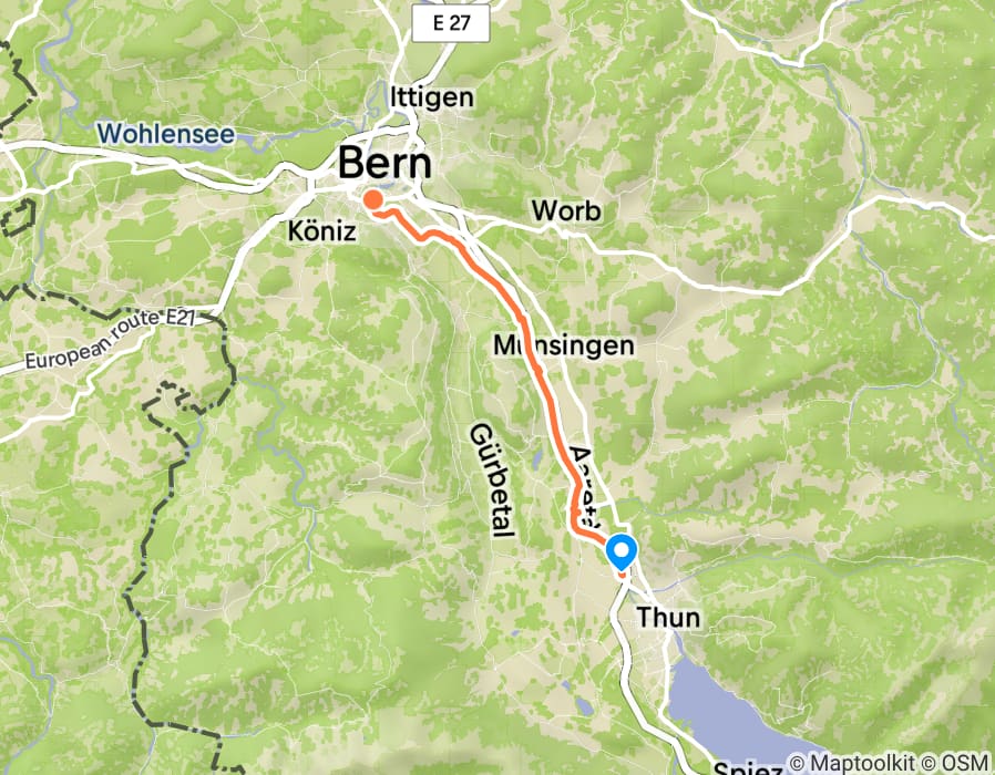 Karte der Tour