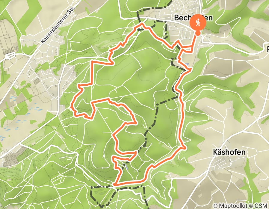 Karte der Tour