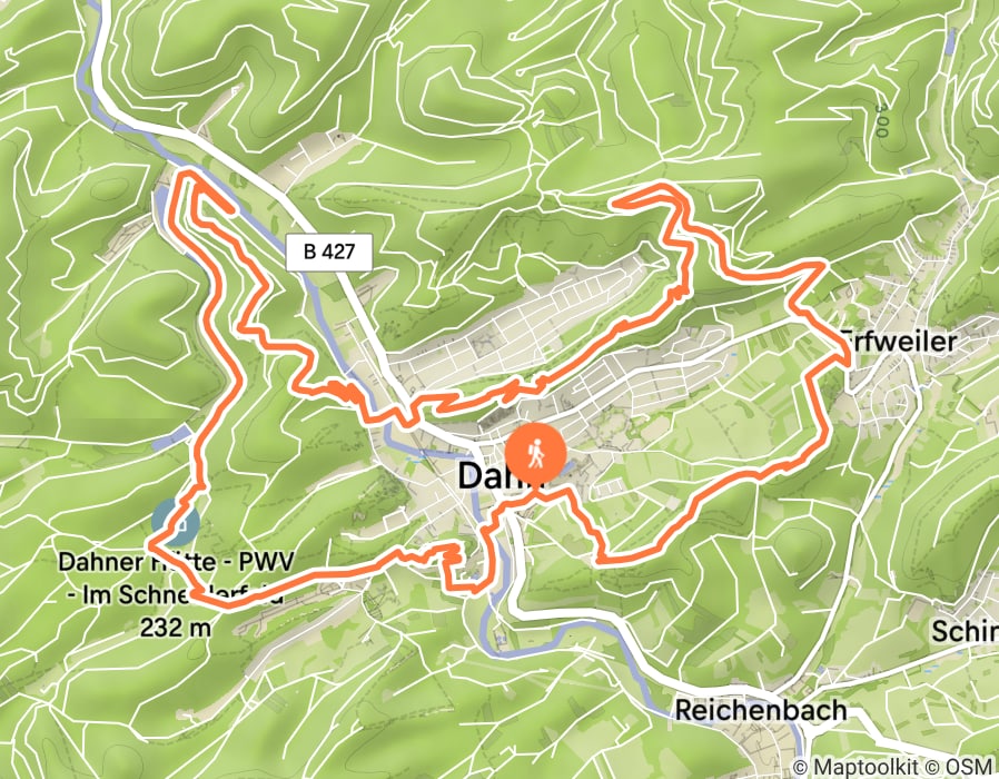 Karte der Tour