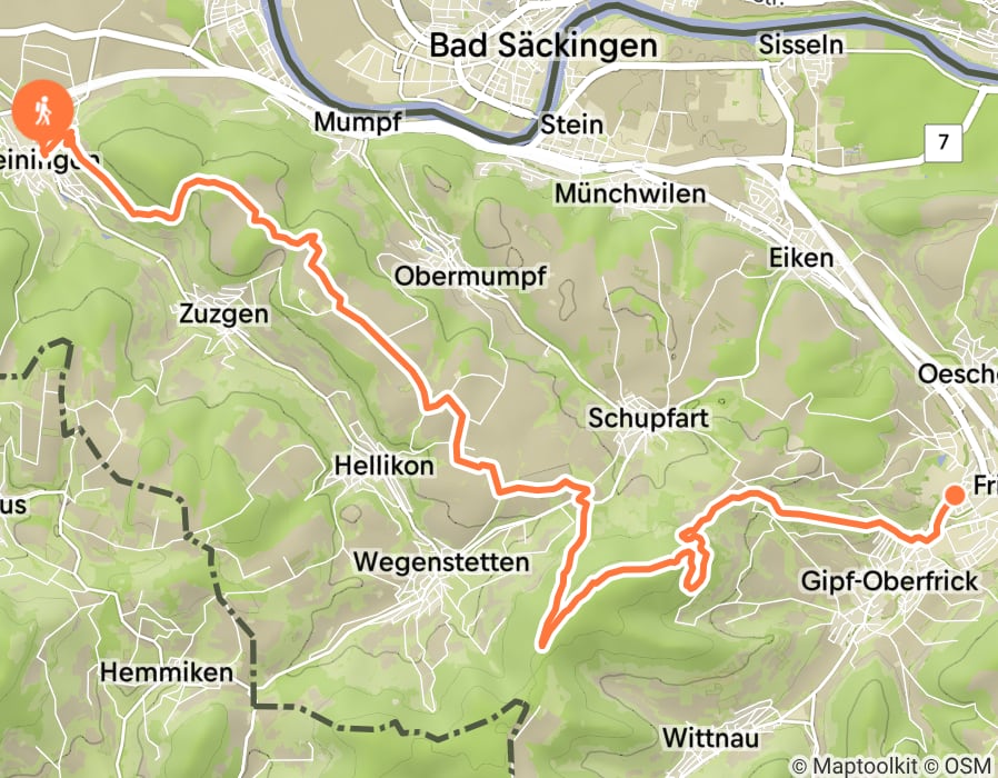Karte der Tour