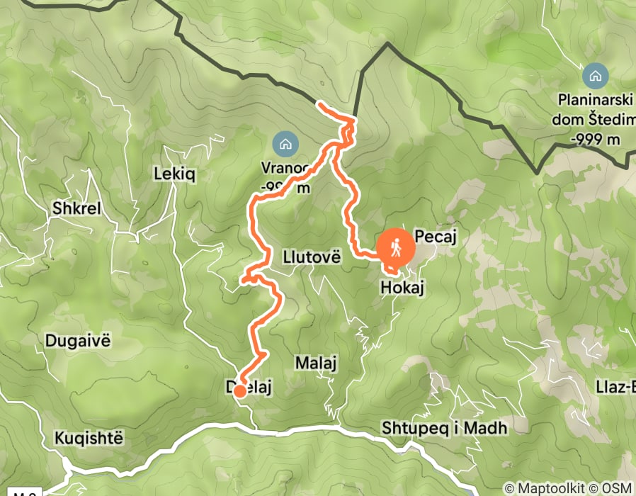 Karte der Tour