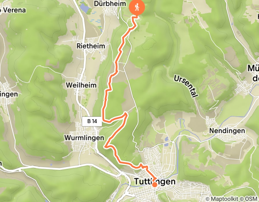 Karte der Tour
