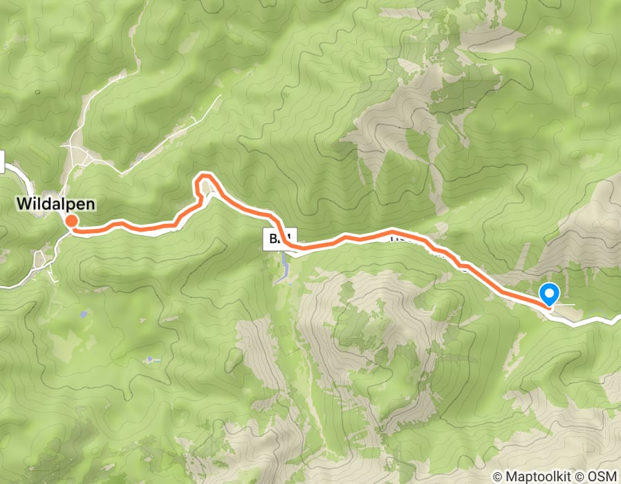 Karte der Tour