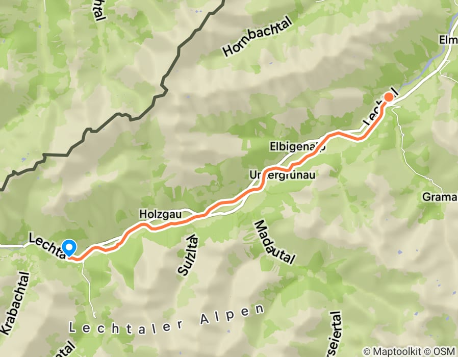 Karte der Tour
